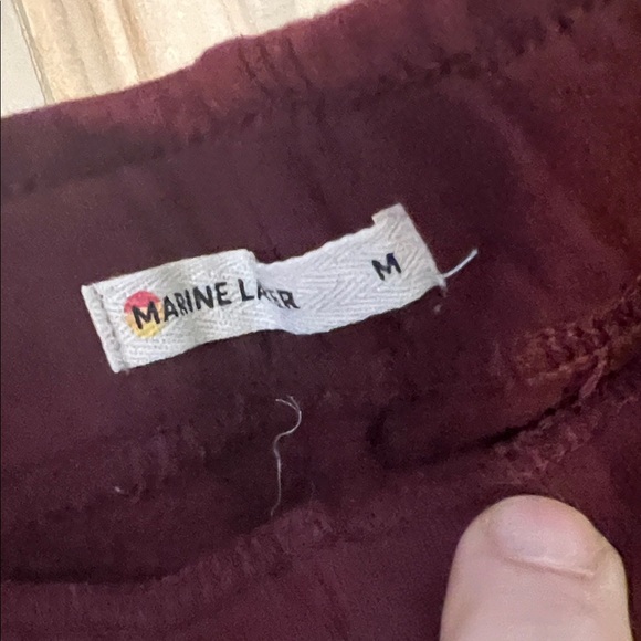 🐝 Marine Layer Burgundy Sweatshirt and sweat pants M EUC - Picture 8 of 13